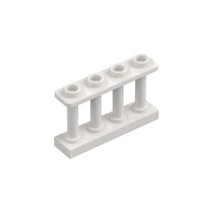 LEGO 15332 Fence Spindled 1 x 4 x 2 with 4 Top Studs (White)