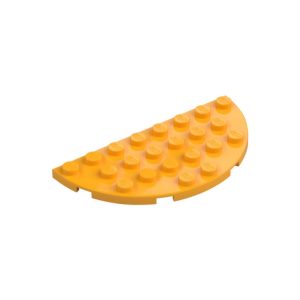 LEGO 22888 Plate 4 x 8 Round Half Circle (Bright Light Orange)