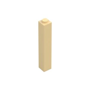LEGO 2453 Brick 1 x 1 x 5 with Solid Stud (Tan)