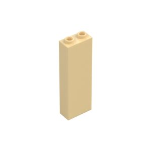 LEGO 2454 Brick 1 x 2 x 5 with Hollow Studs (Tan)
