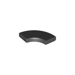LEGO 27925 Tile 2 x 2 Curved Macaroni (Black)