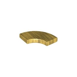 LEGO 27925 Tile 2 x 2 Curved Macaroni (Pearl Gold)