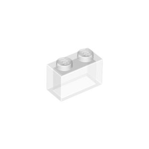 LEGO 3065 Brick 1 x 2 (Transparent Clear)