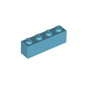 LEGO 3010 Brick 1 x 4 (Medium Azure)