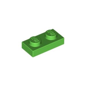 LEGO 3023 Plate 1 x 2 (Bright Green)