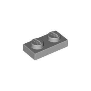 LEGO 3023 Plate 1 x 2 (Light Bluish Gray)