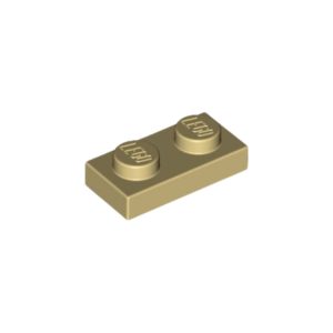 LEGO 3023 Plate 1 x 2 (Tan)