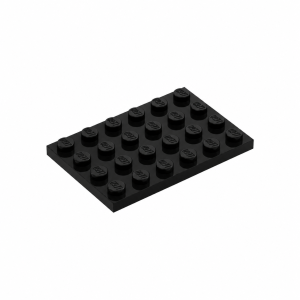 LEGO 3032  Plate 4 x 6 (Black)