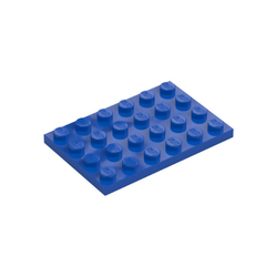 LEGO 3032 Plate 4 x 6 (Blue)