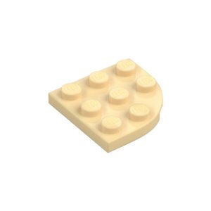 LEGO 30357 Plate Round Corner 3 x 3 (Tan)