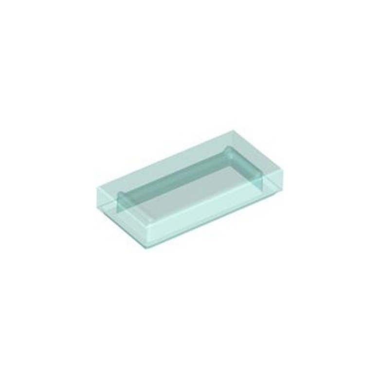 LEGO 3069 Tile 1 x 2 (Transparent Light Blue)