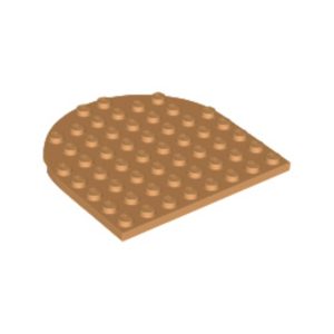 LEGO 41948 Plate 8 x 8 Round Half Circle (Medium Nougat)