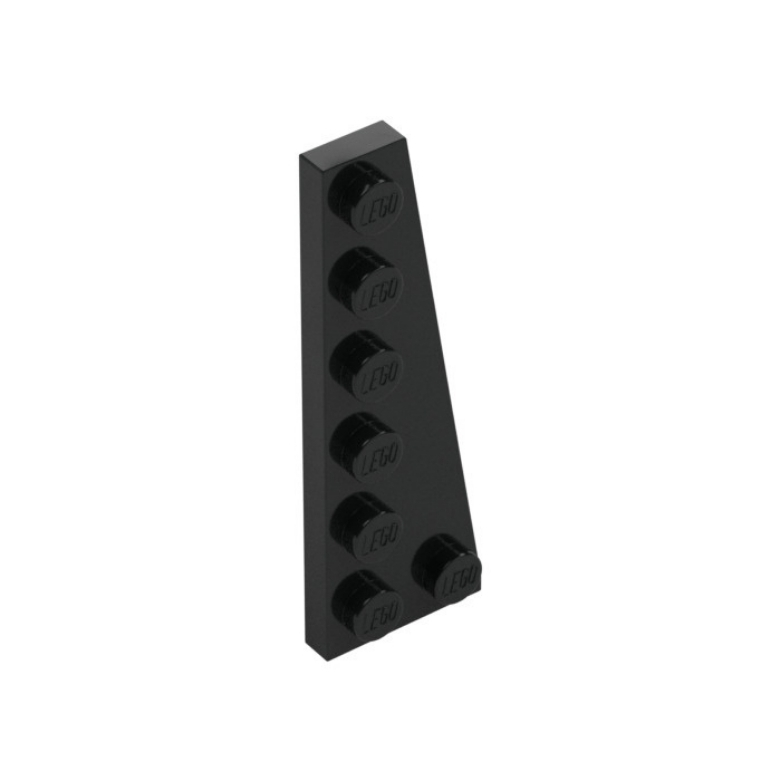 LEGO 78444 Wedge Plate 6 x 2 Right (Black)