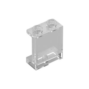 LEGO 87552 Panel 1 x 2 x 2 with Side Supports Hollow Studs (Transparent Clear)