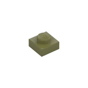 LEGO 3024 Plate 1 x 1 (Olive Green)