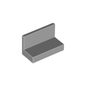 LEGO 4865a Panel 1 x 2 x 1 Square Corners (Light Bluish Gray)