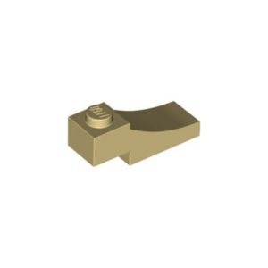 LEGO 70681 Brick Curved 3 x 1 with 1/3 Inverted Cutout (Tan)
