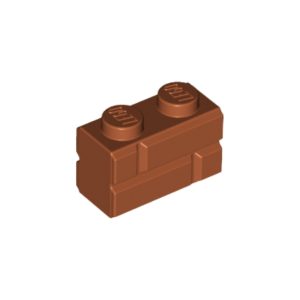 LEGO 98283 Brick Special 1 x 2 with Masonry Brick Profile (Dark Orange)