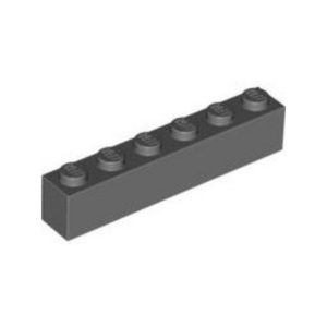 LEGO 3009 Brick 1 x 6 (Dark Bluish Gray)