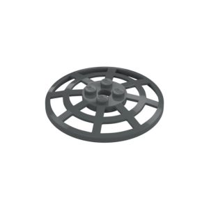 LEGO 4285b Dish 6 x 6 Inverted Radar / Webbed (Anti-studs at 90°) (Dark Bluish Gray)