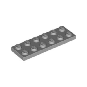 LEGO 3795 Plate 2 x 6 (Light Bluish Gray)