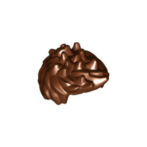 LEGO Hair 98385 Spiked (Reddish Brown)