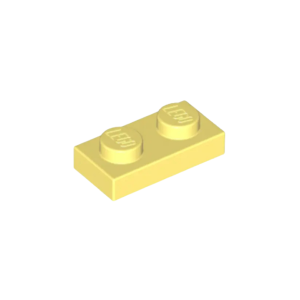 LEGO 3023 Plate 1 x 2 (Bright Light Yellow)