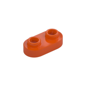 LEGO 35480 Plate Special 1 x 2 Rounded with 2 Open Studs (Reddish Orange)