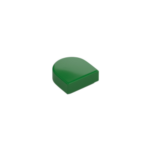 LEGO 24246 Tile Round 1 x 1 Half Circle (Green)