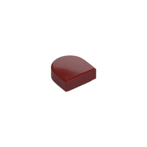 LEGO 24246 Tile Round 1 x 1 Half Circle (Dark Red)