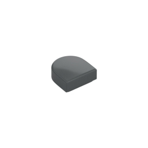 LEGO 24246 Tile Round 1 x 1 Half Circle (Dark Bluish Gray)