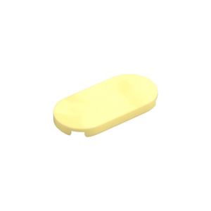 LEGO 66857 Tile Round 2 x 4 (Bright Light Yellow)