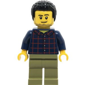 LEGO City cty1017 Man with Plaid Shirt