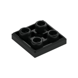 LEGO 11203 Tile Special 2 x 2 Inverted (Black)