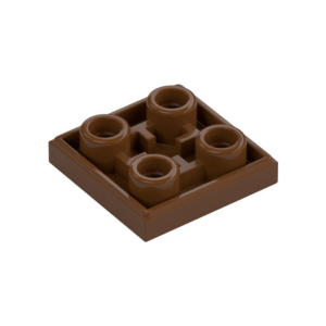 LEGO 11203 Tile Special 2 x 2 Inverted (Reddish Brown)