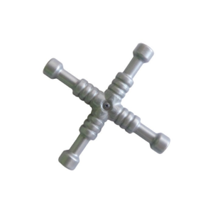 LEGO Equipment 11402d Tool Wrench 4-Way Lug (Flat Silver)
