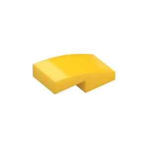 LEGO 11477 Slope Curved 2 x 1 No Studs [1/2 Bow] (Yellow)