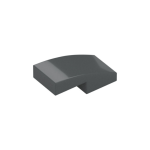 LEGO 11477 Slope Curved 2 x 1 No Studs [1/2 Bow] (Dark Bluish Gray)