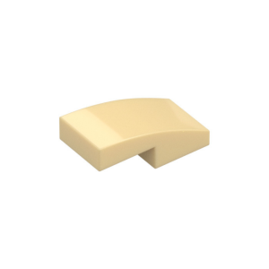 LEGO 11477 Slope Curved 2 x 1 No Studs [1/2 Bow] (Tan)