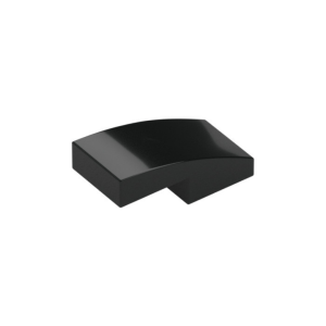 LEGO 11477 Slope Curved 2 x 1 No Studs [1/2 Bow] (Black)