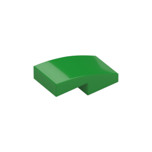 LEGO 11477 Slope Curved 2 x 1 No Studs [1/2 Bow] (Bright Green)