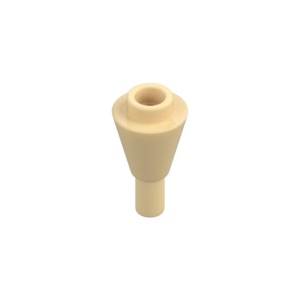 LEGO 11610 Cone 1 x 1 Inverted with Bar at Bottom (Tan)