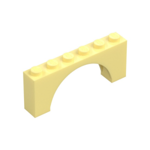 LEGO 15254 Brick Arch 1 x 6 x 2 (Bright Light Yellow)
