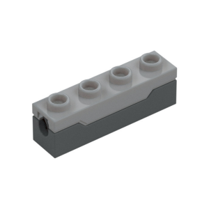 LEGO 15400 Launcher, Brick Special 1 x 4 Spring Shooter with Light Bluish Gray Top (Dark Bluish Gray)