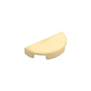LEGO 1748 Tile Round 1 x 2 Half Circle (Tan)