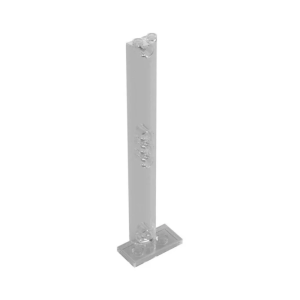 LEGO 1749 Support Half Round 2 x 4 x 13 (Transparent Clear)