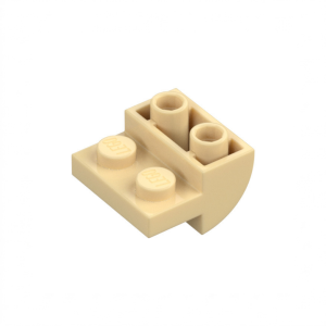 LEGO 1750 Slope Curved 2 x 2 Inverted with 1 x 2 Cutouts (Tan)