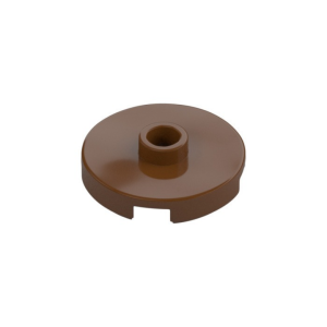 LEGO 18674 Plate Special Round 2 x 2 with Center Stud (Reddish Brown)