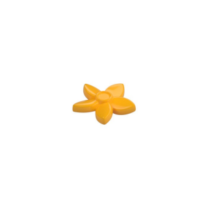 LEGO 18853 Plant Flower with 5 Pointed Petals and Pin (Bright Light Orange)