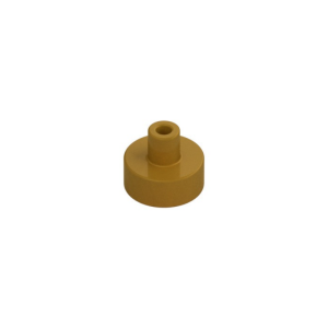 LEGO 20482 Tile Round 1 x 1 with Hollow Bar (Pearl Gold)